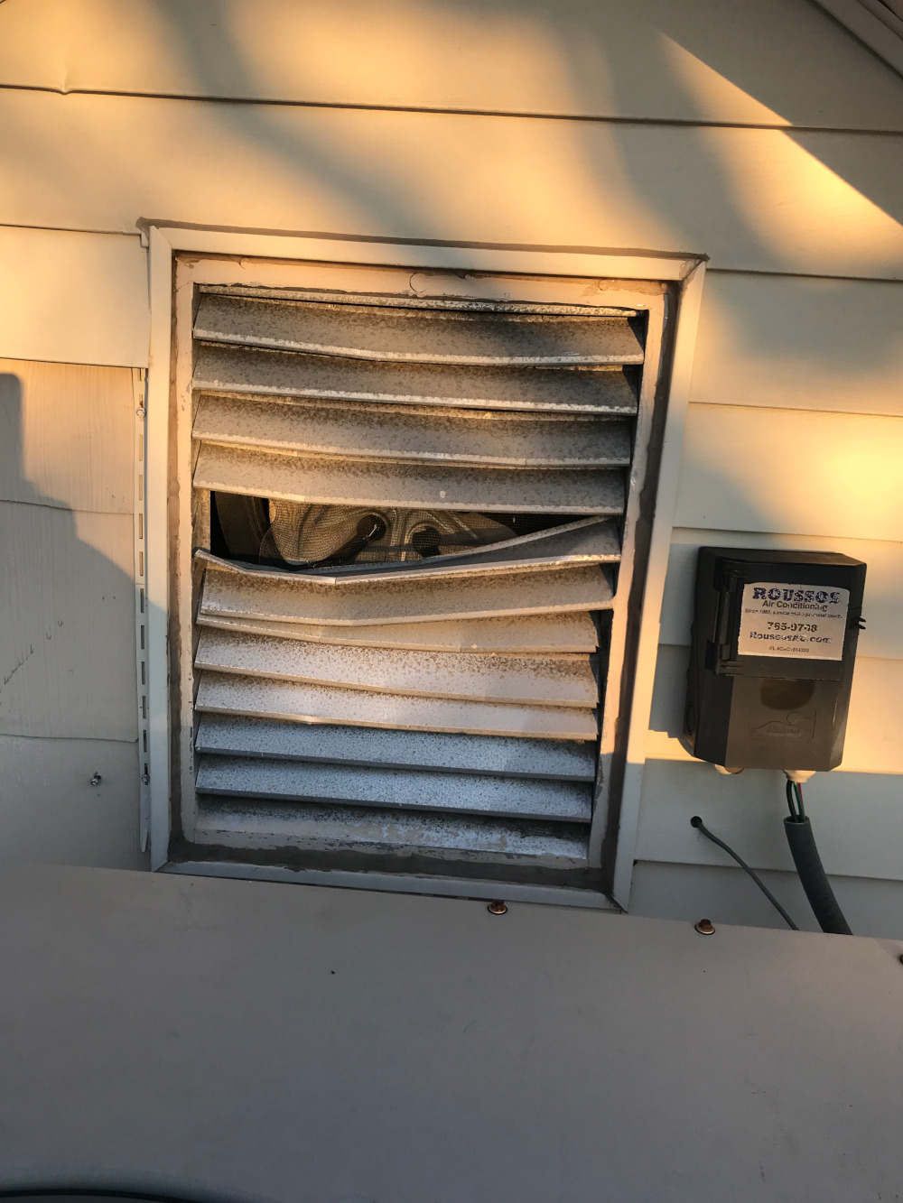 ac10 - Gable Vent Fan Behind AC