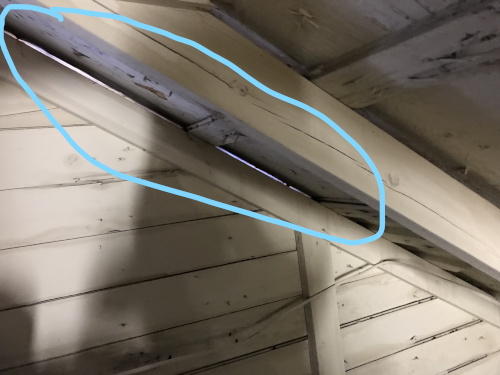 attic6 - Roof Support Separation Hurricane Damage